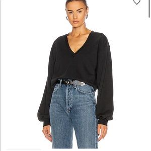 Agolde v neck sweatshirt